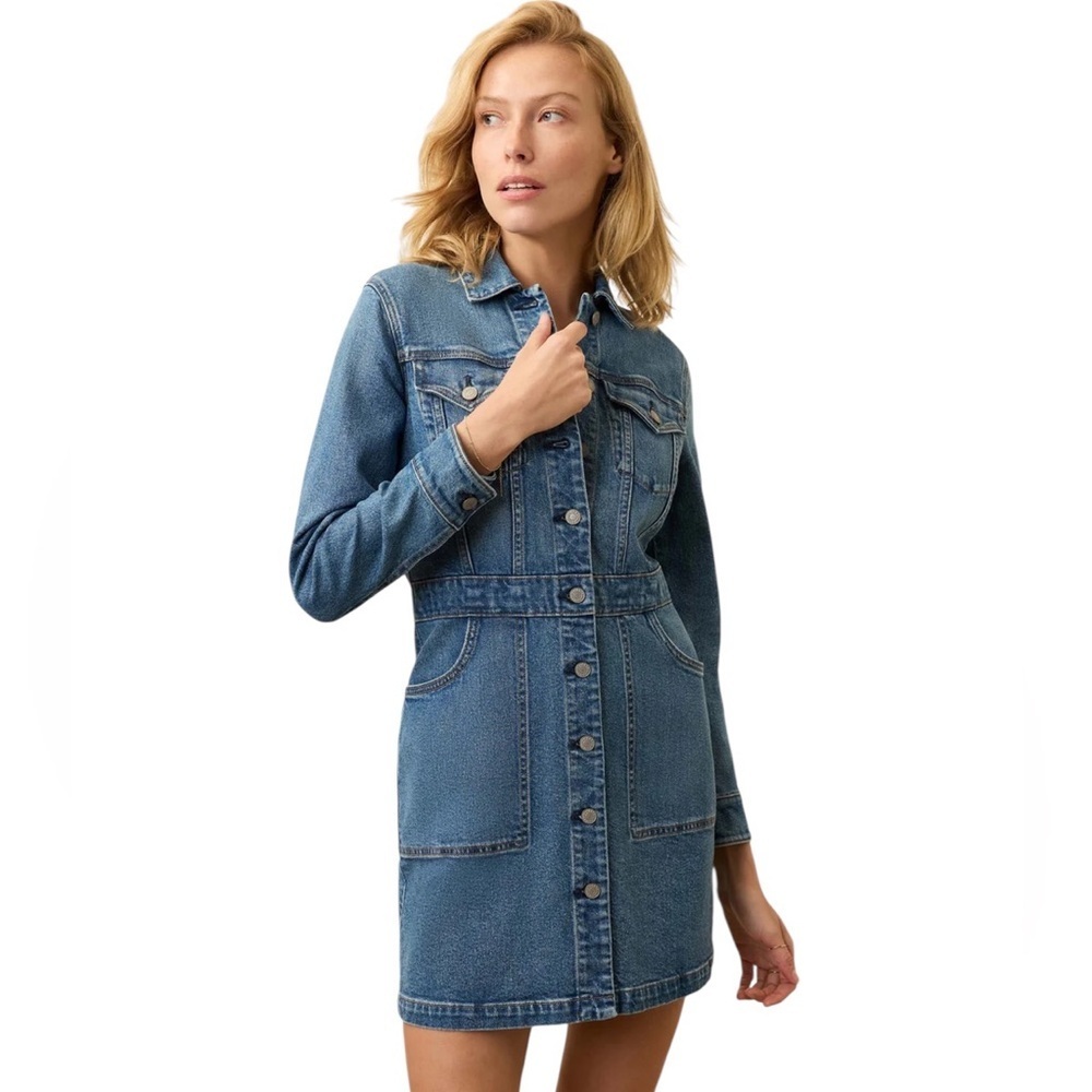 Faherty Michelle Denim Dress Size 6
